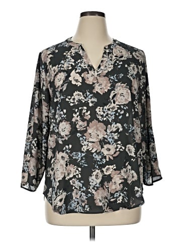 Maurices 3/4 Sleeve Blouse (view 1)