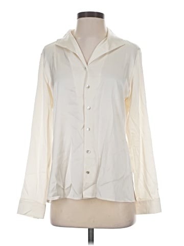 Eileen Fisher Long Sleeve Silk Top (view 1)