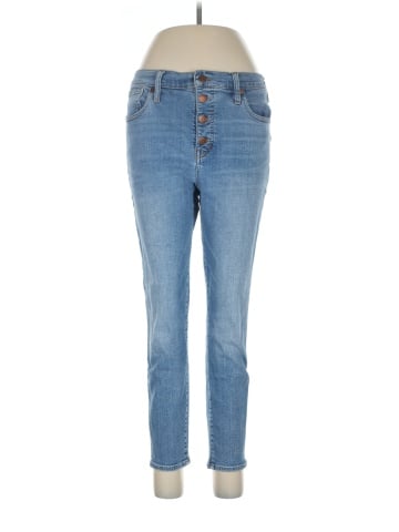 Madewell 9" Mid-Rise Skinny Crop Jeans: Button-Front TENCEL&trade; Denim Edition (view 1)