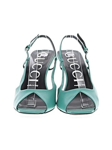 Gucci Leather Slingback Sandals (view 2)