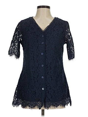 Isaac Mizrahi LIVE! Short Sleeve Blouse (view 1)