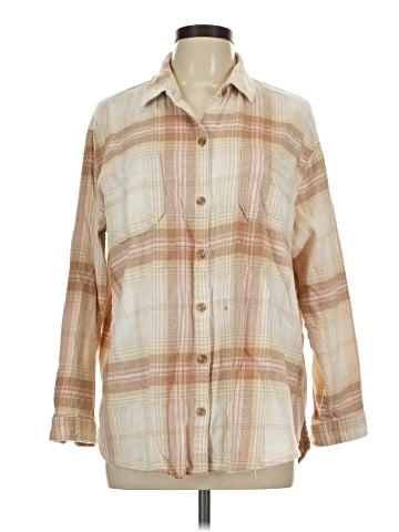 Old Navy 3/4 Sleeve Button-Down Shirt (view 1)