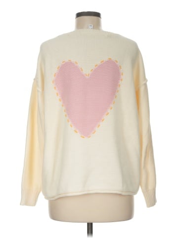 Peace Love World Pullover Sweater (view 2)