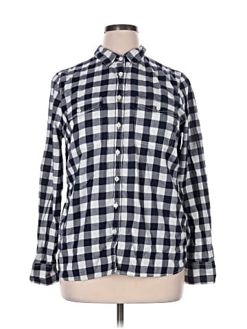 J.Crew Factory Store Long Sleeve Button-Down Shirt (view 1)