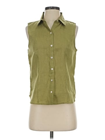 Tahari Sleeveless Button-Down Shirt (view 1)