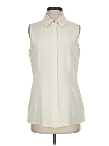 St. John Sleeveless Silk Top (view 1)