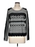 Generation Love Print Gray Pullover Sweater Size L - photo 1