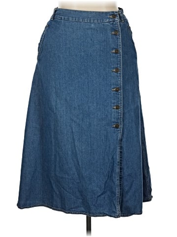 Lizwear by Liz Claiborne Denim Skirt (view 1)