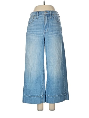 Madewell Wide-Leg Crop Jeans in Delancey Wash (view 1)
