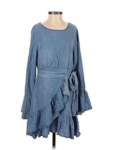 Blue Rain Casual Dress (view 1)
