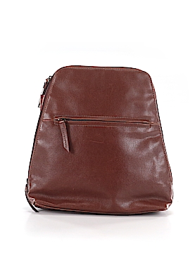 Dockers Leather Solid Tan Leather Backpack One Size - 55% off | thredUP