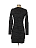 Iz Byer 100% Acrylic Solid Gray Casual Dress Size S - photo 2